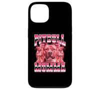 Pitbull Momma Dog Mom Día de la Madre 90 Estilo Bootleg Carcasa para iPhone 13