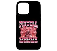 Pitbull Momma Dog Mom Día de la Madre 90 Estilo Bootleg Carcasa para iPhone 13 Pro MAX