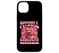 Pitbull Momma Dog Mom Día de la Madre 90 Estilo Bootleg Carcasa para iPhone 14 Plus