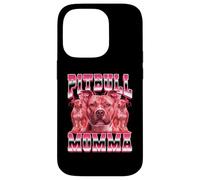 Pitbull Momma Dog Mom Día de la Madre 90 Estilo Bootleg Carcasa para iPhone 14 Pro