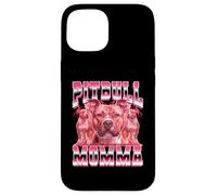 Pitbull Momma Dog Mom Día de la Madre 90 Estilo Bootleg Carcasa para iPhone 15