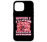 Pitbull Momma Dog Mom Día de la Madre 90 Estilo Bootleg Carcasa para iPhone 16 Pro MAX