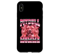 Pitbull Momma Dog Mom Día de la Madre 90 Estilo Bootleg Carcasa para iPhone XS MAX