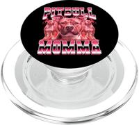 Pitbull Momma Dog Mom Día de la Madre 90 Estilo Bootleg PopSockets PopGrip para MagSafe