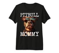 Pitbull Mommy Mamá Día de la Madre American Pit Bull Mom Camiseta Premium