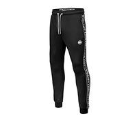 PITBULL - Pantalón Deportivo para Hombre, Negro XL Chándal con Bolsillos con Cremallera y Cintura Elástica, Pantalones Chandal Hombre, Running Gimnasio Fitness