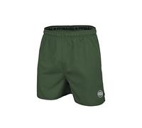 PITBULL - Pantalones Cortos Hombre Deporte Small Logo II, Pantalon Cortos Hombre para Correr, Pantalon Corto Hombre de Entrenamiento con Bolsillos, Pantalones Cortos de Deporte - 3XL, Verde