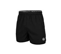 PITBULL - Pantalones Cortos Hombre Deporte Small Logo II, Pantalon Cortos Hombre para Correr, Pantalon Corto Hombre de Entrenamiento con Bolsillos, Pantalones Cortos de Deporte - XXL, Negro
