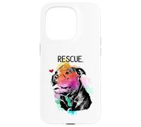Pitbull - Perro de Rescate - Adopte No Compre Carcasa para iPhone 15 Pro