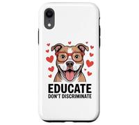 Pitbull Pittie Advocate - Educar No Discrimine Carcasa para iPhone XR