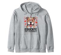 Pitbull Pittie Advocate - Educar No Discrimine Sudadera con Capucha