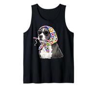 Pitbull Pittie Dog Granny - Hilo Cuadrado para Ganchillo Camiseta sin Mangas