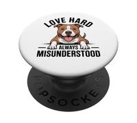 Pitbull Pittie Pit Bull Love - Perro siempre incomprendido PopSockets PopGrip Adhesivo