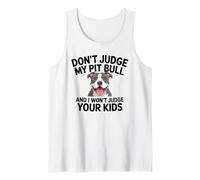 Pitbull Pittie Pit Bull Mamá Papá Sarcástico Rescate Defensor Camiseta sin Mangas