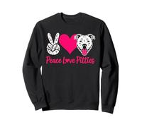 Pitbull Pittie Pit Bull Peace Love Rescue Advocate Sudadera