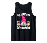 Pitbull Rescue Mom GNOME For Retired Women Retirement Plan Camiseta sin Mangas