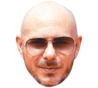 Pitbull (Shades) Mascaras de personajes famosos, caras de carton