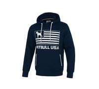Pitbull Sudadera con capucha para hombre con capucha Pit Bull West Coast Pitbul Terry USA, azul oscuro, M