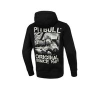PITBULL Sudadera con capucha para hombre con cremallera y cremallera de algodón Pit Bull West Coast Terry Drive, Negro , L