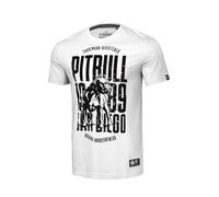 PITBULL - T-Shirt para Hombres San Diego Dog, Camiseta para Hombre de Algodón, Ajuste Regular, Estampado Moderno, Cuello Redondo, Uso Urbano
