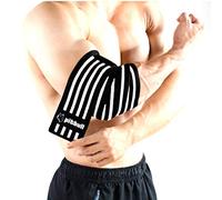 Pitbull Vendaje para codo Codera de compresión tendinitis músculos articulaciones apoyo culturismo unisex hombre y mujer levantamiento de pesas Epicondilitis