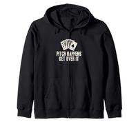 Pitch Happens Get Over It Funny Pitch Juego de Cartas Pitch Player Sudadera con Capucha