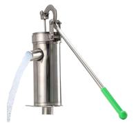 Pitcher Pump Manual Water Pumps, Adorable Hand Well Water Suction Device, Outdoor Garden Use, Booster Fountain for Ponds, Yard Irrigation and Decorative Features, Silver