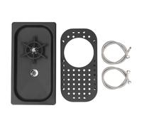 Pitcher Rinser lavavajillas automático de acero inoxidable 201/304, alto caudal y resistente 32.5x17.7x4cm - Limpieza rápida y eficiente, diseño independiente, ideal para hogar