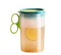 Pitchers for Drinks, 2.2L Water Pitcher with Lid, PP High-Capacity Juice Container with Anti-Scalding Handle for Fridge, Milk, Lemonade, and Water, 7.87×5.12 inches