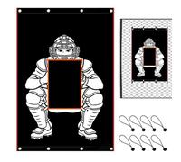 Pitching Backstop | Portable Heavy Duty Target | Softball Batting Backstop Net Saver - For Outdoor Backyard Court Field School Practice Training Hitting