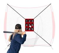 Pitching Net, Béisbol Target, Softball Strike Zone Trainer, Adjustable Webbing Design, Pressure PVC Oxford Build, Kids Adults Training Use, 27,56 x 19,29 pulgadas, negro, 1 pieza