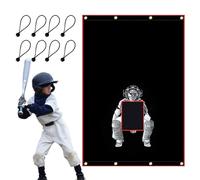 Pitching Target, Hitting Practice Target, Multi-Sport Baseball Trainer 4x6 Ft for Backyard PE Class Practice Batting Pitching Training Fielding Drills