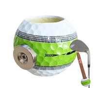 Pitillera con forma de bola de golf, accesorio original para fumadores, recipiente de bolsillo portátil | Cenicero de diseño realista para exteriores, recipiente antiviento para cigarrillos, diseño