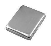 Pitillera De Metal Caja De Cigarrillos para 20 Cigarrillos Pequeñas Pitilleras para Hombres MujeresSilver,One Size