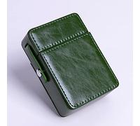 Pitillera para Roll Ups, Caja De Cigarrillos De Cuero Retro Soporte para Encendedor Almacenamiento De Tubo De Tabaco Paquete De Cigarrillos Gruesos Juego para Fumar,A