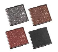 Pitilleras para Cigarrillos, 4 Piezas Pitillera Metal Piel, Pitillera Tabaco para 20 Cigarrillos, Cajetillas para Cigarrillos, Pitilleras para Cigarrillos para Mujer Hombre Regalo