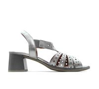 PITILLOS - Sandalias en piel metalizada con tacón 6 cm 10530 para: MUJER color: PLATA talla: 38