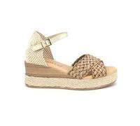 PITILLOS 10593 Sandalia Pala Trenzada y Cruzada sujeta al Tobillo con Plantilla Acolchada Muy cómoda para: Mujer Color: Cuero Talla: 41