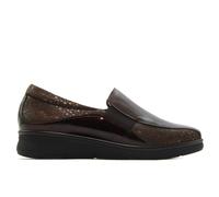 PITILLOS - Mocasín,Zapato con cuña,Gomas en los Lados,Suela de Goma,Plantilla Extraible,clásico,Piel y Tela para: Mujer Color: Negro Talla:39