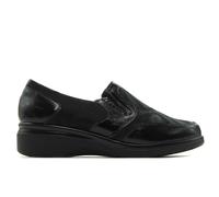 PITILLOS - Mocasín,Zapato de cuña,Gomas en los Lados,Suela de Goma,Plantilla Extraible,clásico,Piel y Tela para: Mujer Color: Negro Talla:39