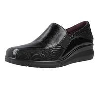 PITILLOS 10730 Mocasin Combi DE Piel con CUÑA Mujer Negro 36