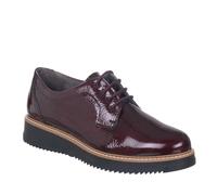 PITILLOS 10761 Zapato DE Piel con Cordones Mujer Burdeos 39