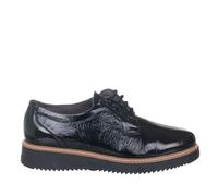 PITILLOS 10761 Zapato DE Piel con Cordones Mujer Negro 38