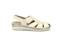PITILLOS 11003 Sandalia Cerrada Zonas Relieve Dorado para: Mujer Color: Beige Talla: 37