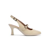 PITILLOS 11190 Zapato DE VETIR Tacon Medio Mujer Crema 37