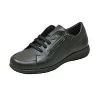 PITILLOS 2712 Deportivo de Piel para Mujer Plantilla Extraíble Ortopedica Negro Talla: 37