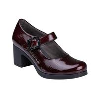 PITILLOS 30100 Merceditas DE Piel con Tacon Mujer Burdeos 35