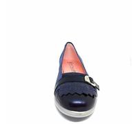 Pitillos 3700 - Manoletina con cuña, Azul Marino, 38