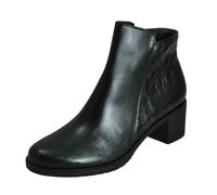 PITILLOS - 5333 Negro - Botín de piel, con tacón, cremallera, suela de goma, para: Mujer color: NEGRO talla:37