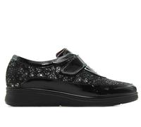 PITILLOS - Blucher,mocasín,Zapato con Tira adesiva,Casual,de Piel y Tela,Plantilla Extraible,Deportivo,Sneakers para: Mujer Color: Negro Talla:36